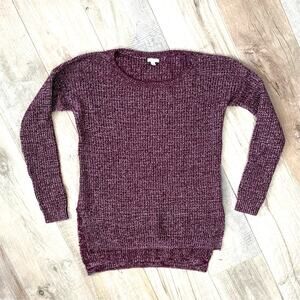 Boston Proper Maroon Sweater Womens Size Medium